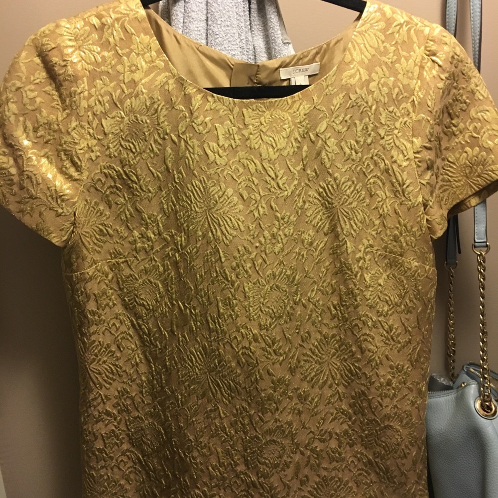 Gold JCrew top